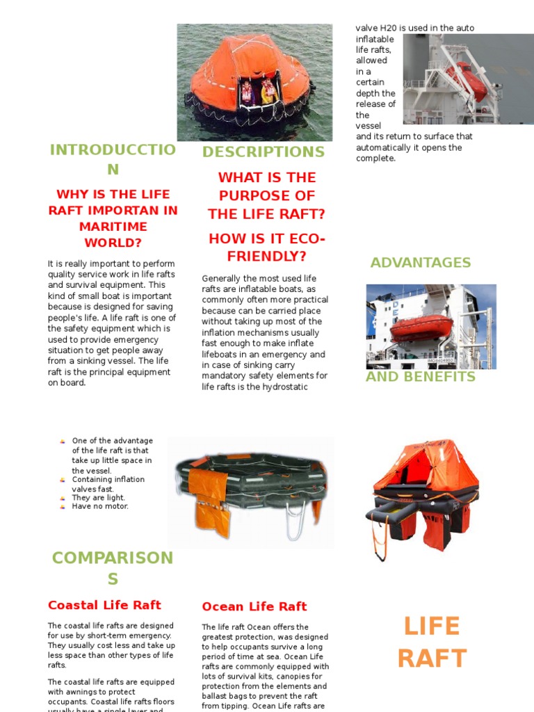 Introducctio N Descriptions: What Is The Purpose of The Life Raft? How ...