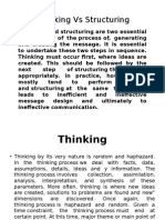 Thinking V/s Structure