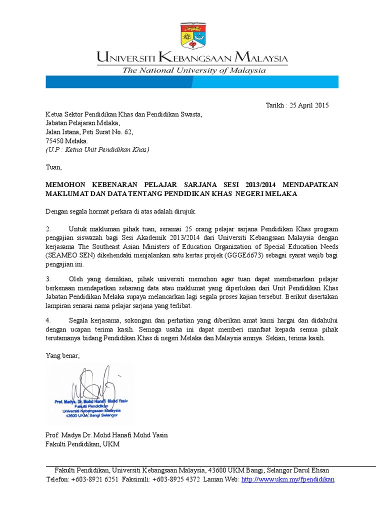 Surat Permohonan Laporan Statistik Yang Diingini Scrib Pdf