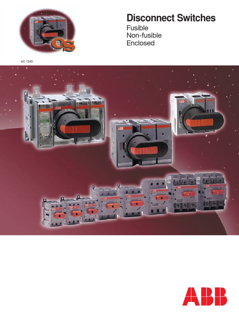 Abb Switches | PDF | Switch | Capacitor