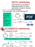 3.5 CMOS/TTL Interfacing: V V V V