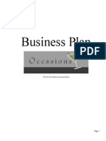 Personal Event Planning Business Plan