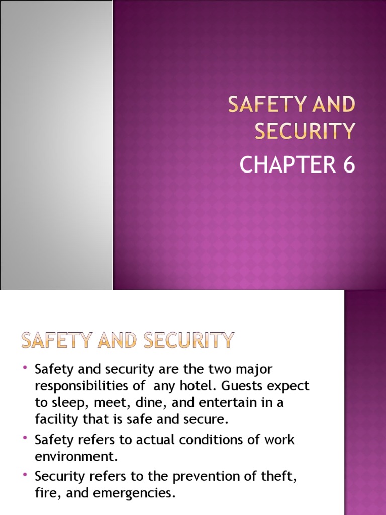 Chapter 6 Safety and Security PDF Vacuum Cleaner Safety