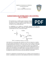 Subsistemas de Estabilidad y de Control de La Orbita