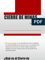 Cierre de Minas