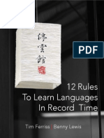 12 Rules To Learn Languages in Record Time
