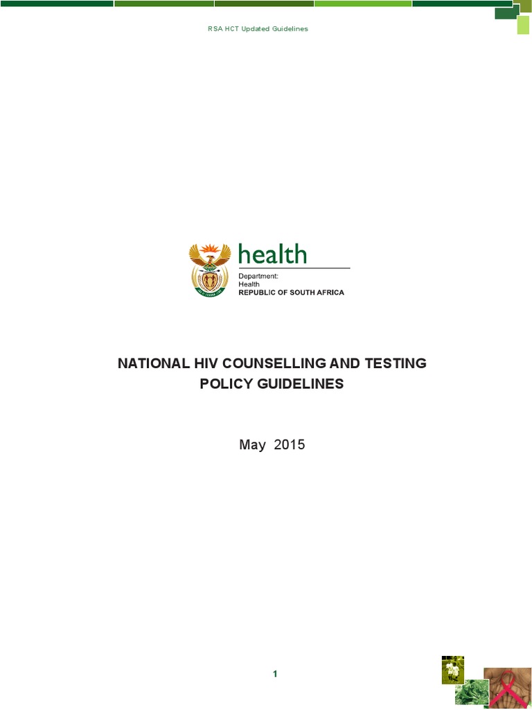 Guidelines National HIV Counselling and Testing (HCT) Policy