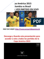 Ver Online Colombia Vs Brasil Copa America 2015