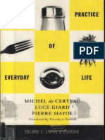 De Certeau Giard Mayol the Practice of Everyday Life Vol 2 Living and Cooking