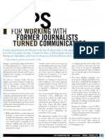 Working With Former Journalists-turned-Corporate-Communicators - 3 Tips