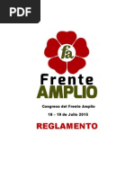 Reglamento del Congreso del Frente Amplio
