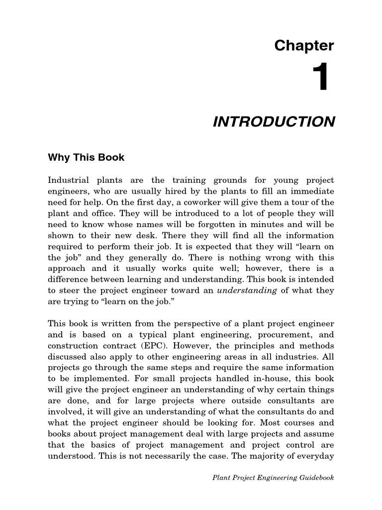 Why This Book Plant Project Engineering Guidebook PDF Engineer