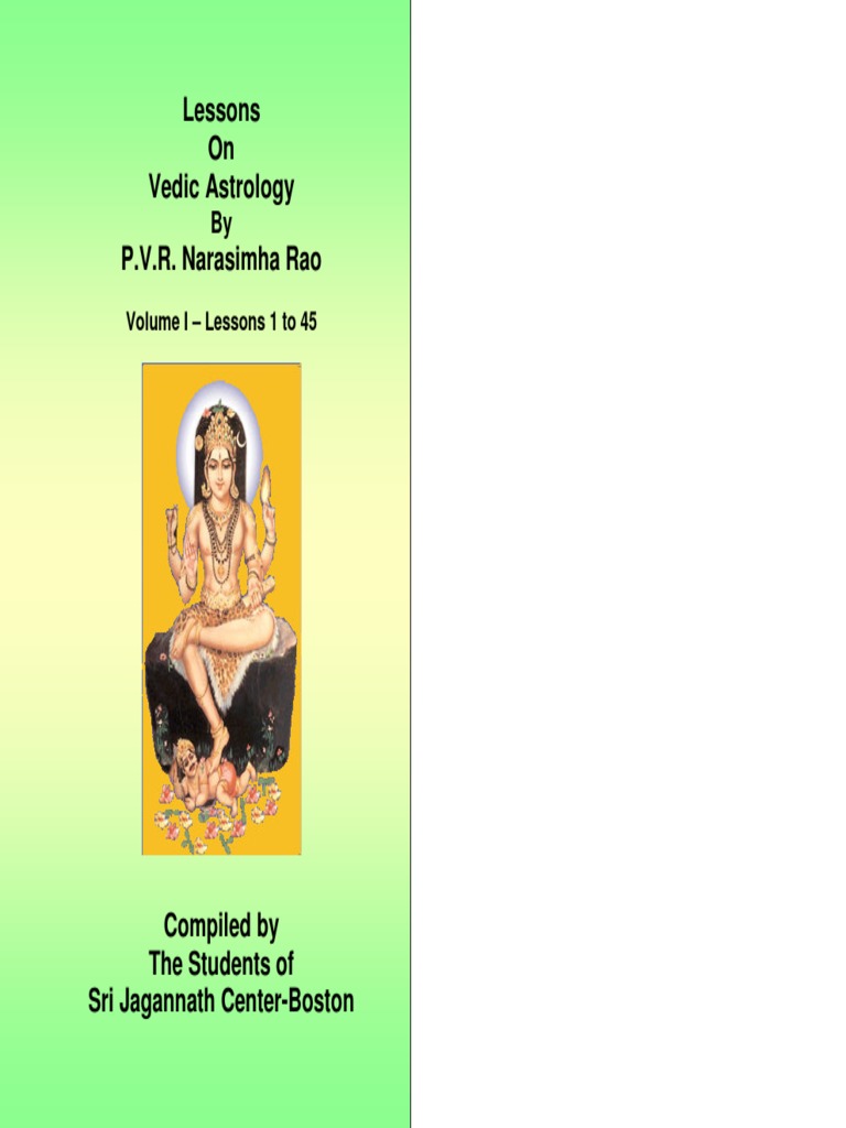 Astrology Lessons PVR Narasimha Rao PDF