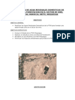 Reutilizacion de Agua Residuales Domesticas de La Ptar para Forestacion en El Sector de Omo