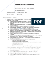 Fiche de Poste Project Manager PALEVALUT VF