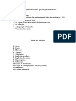 Roteiro para Elaboração e Apresentação de Trabalho