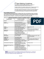 Spot Welding Guidelines