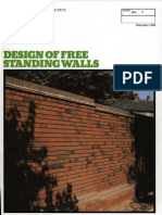 Design of Free Standing Walls Feb 1984