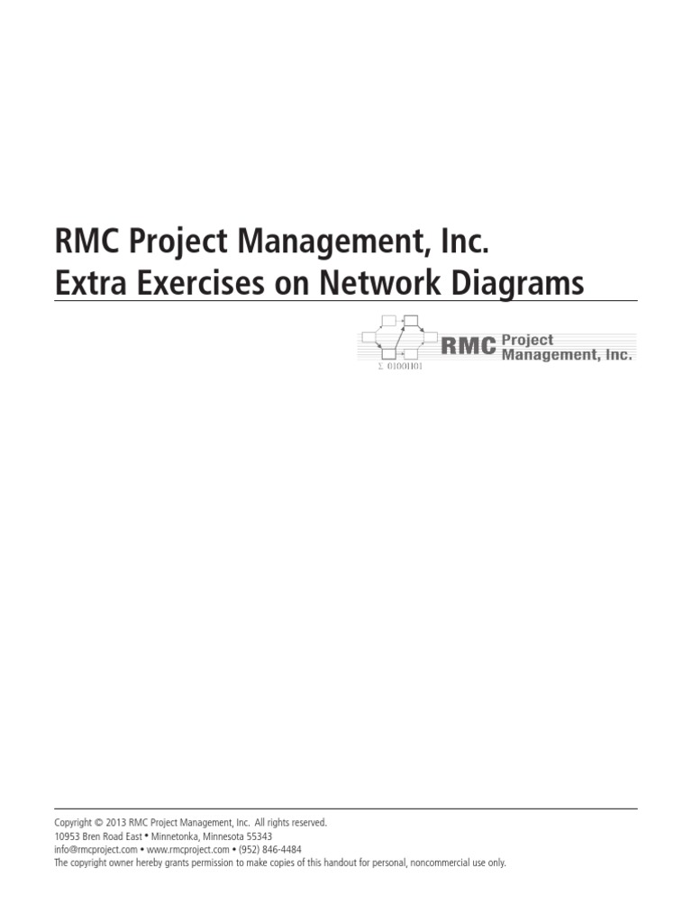 Extra Exercises On Network Diagrams 8E | PDF | Intellectual Property ...