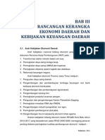 03 RKPD 2015 - BAB 3 Rancangan Kerangka Ekonomi Daerah Dan Kebijakan Keuangan Daerah