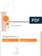 Poolroom Math