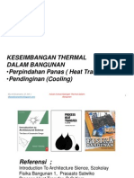 Kuliah 6 Keseimbangan Thermal Dalam Bangunan