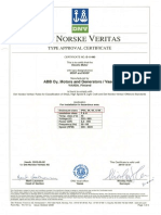 DNV Approval ABB Certificate