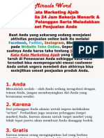 30 Kata Marketing Ajaib - Siap 24 Jam Bekerja Menghipnotis Pelanggan & Meledakkan Omset Penjualan Anda