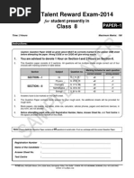 Ftre 2014 Sample Paper Class 8 Paper 1