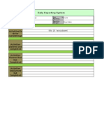 Daily Reporting System: Activities/Ta SK For Current Day