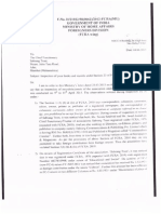 Mha Sabrang Notice 04.06.15 MHA Notice To CJP & Sabrang Trust For Violation of FCRA Norms