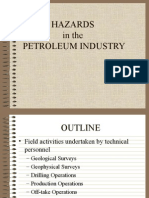 Hazards in the Petroleum Industry