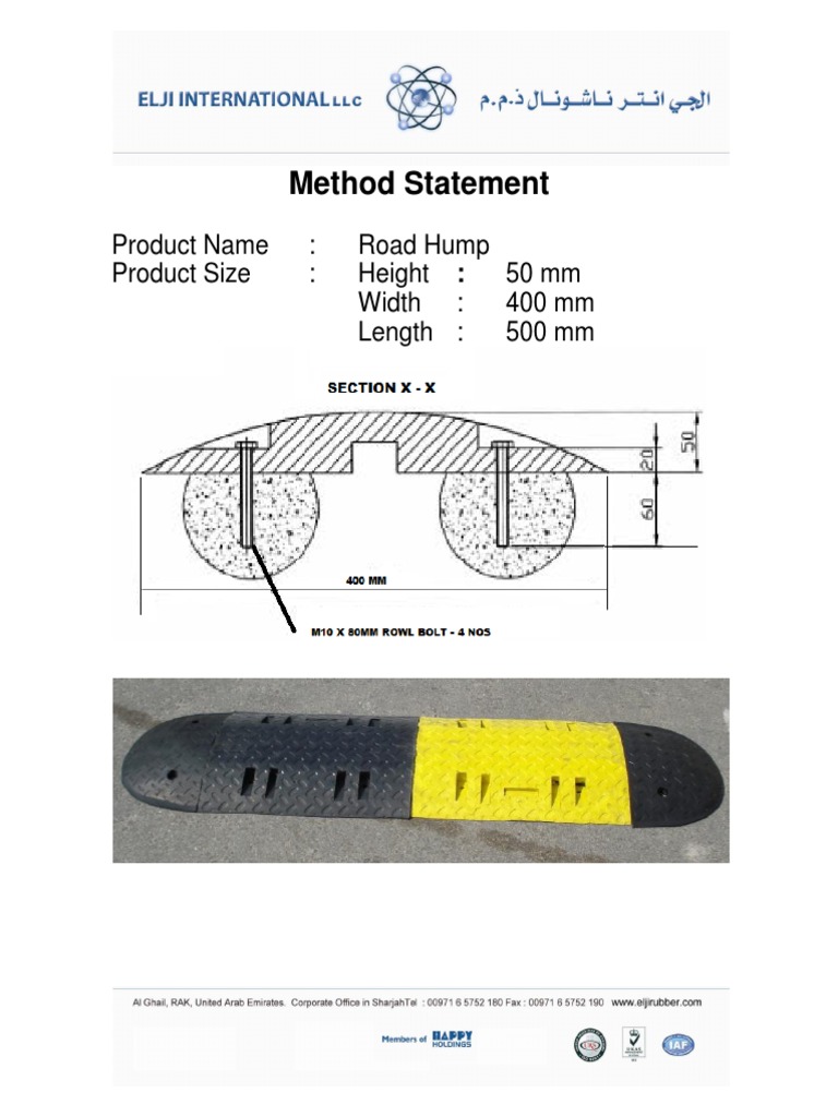 Road Hump Installation Guide | PDF | Home & Garden | Art