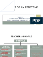 edu555 week 1 qualities of an effective teacher
