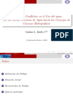 Derechos y Conflictos en el Uso del agua