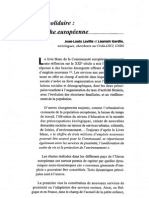 Economie Solidaire - Une Approche Européenne