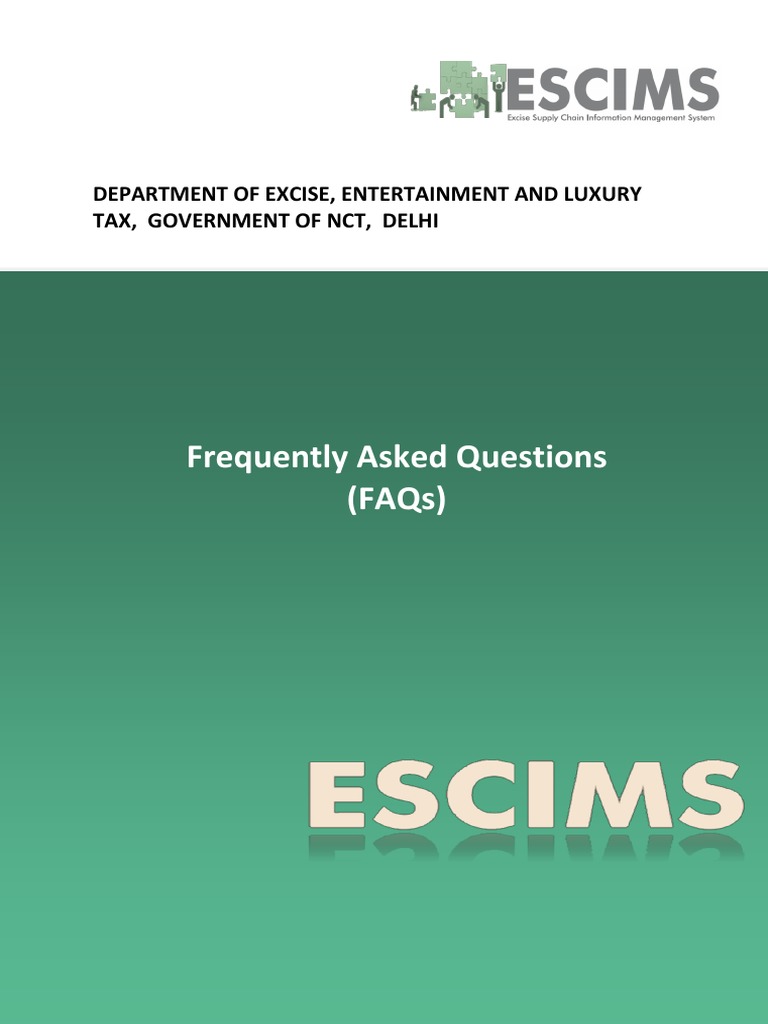 Delhi Excise - Barcodes | PDF | Barcode | Faq