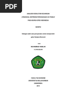 Download Skripsi Muhammad Ramlan Analisis Kesulitan Keuangan Financial Distress Perusahaan Go Public Pada Bursa Efek Indonesia by Muhammad Ramlan SN269017818 doc pdf