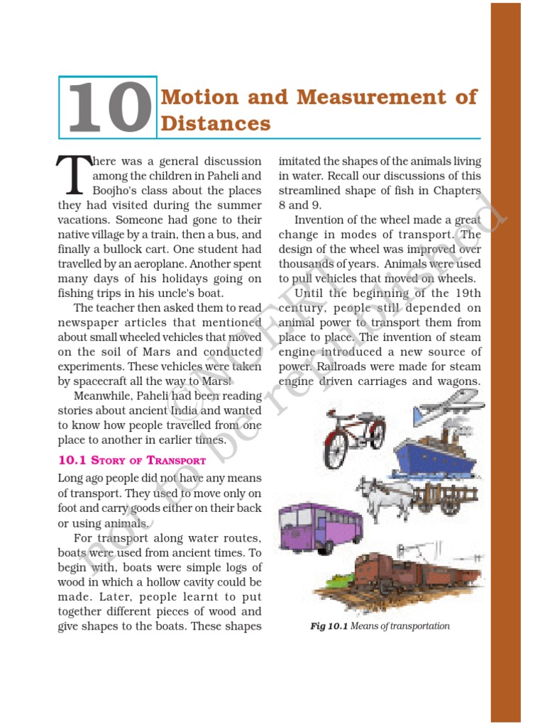 Motion and measurement of distances pdf units of measurement metre