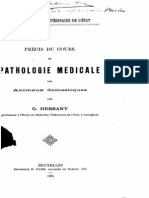 G.hebrant - Pathologie Medicale Des Animaux Domestiques