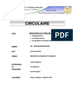 Circulaire Budgetaire 2011