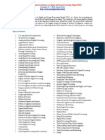 Scope & Topics: Second International Conference On Signal and Image Processing (Signal 2015)