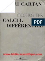 Cours de Calcul Différentiel - Henri Cartan, Paris, Hermann, 1967 PDF