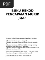 Buku Rekod Pencapaian Murid Jqaf