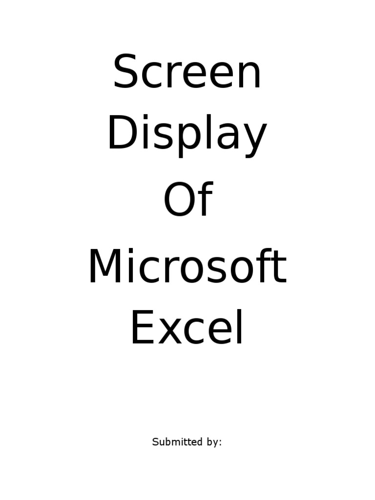Components of Excel 2010 Interface | PDF | Computers | Technology ...
