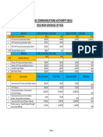 2015 NCA Schedule of Fees 6th February2015