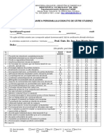 Chestionar Evaluare CD de Catre ST