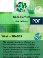 Trade Barriers: Unit 10 Notes