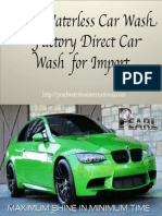 Pearl Waterless Car Wash – Factory Direct Car Wash for Import