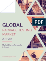 Global Package Testing Market –by Primary Packaging Material Packaging Services Geography and Vendors Forecasts